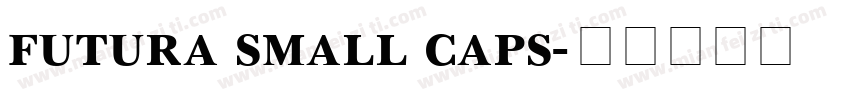 futura small caps字体转换